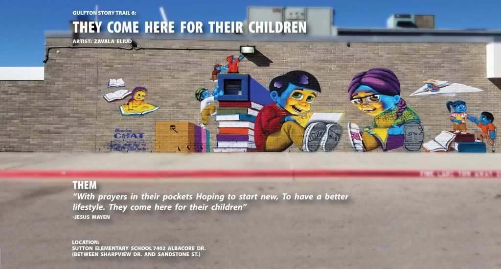 “They Come Here for Their Children” mural